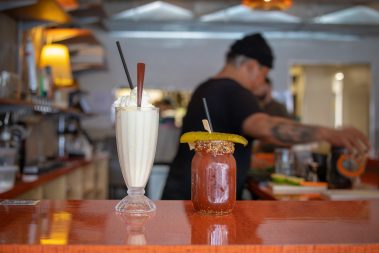 cocktail and milkshake